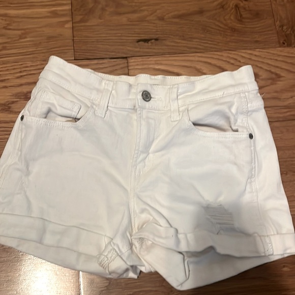 White jean shorts size 0 - Picture 1 of 1